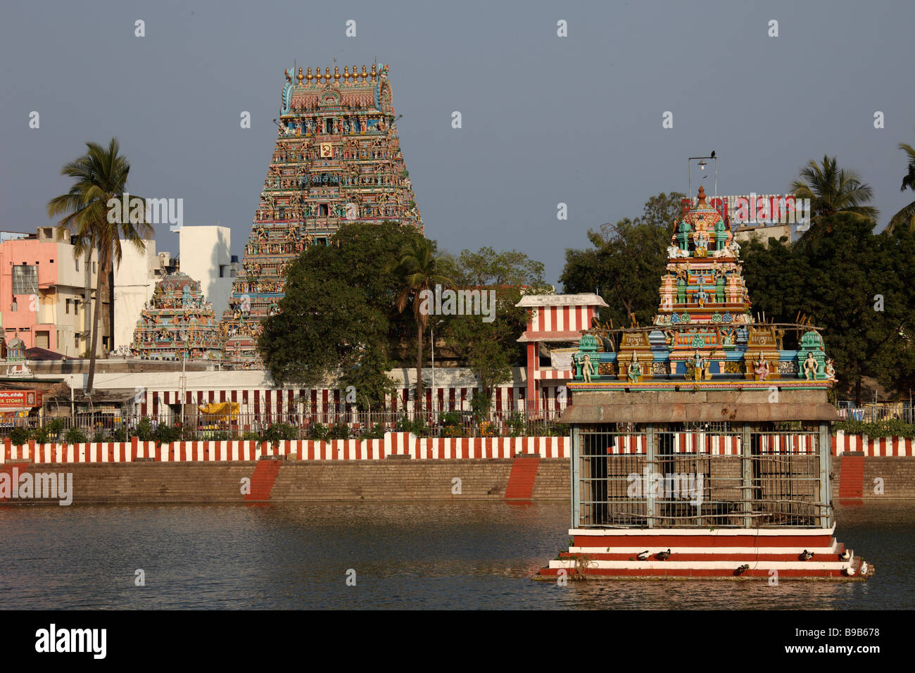 India Tamil Nadu Chennai Madras Kapaleeswarar Temple Stock Photo