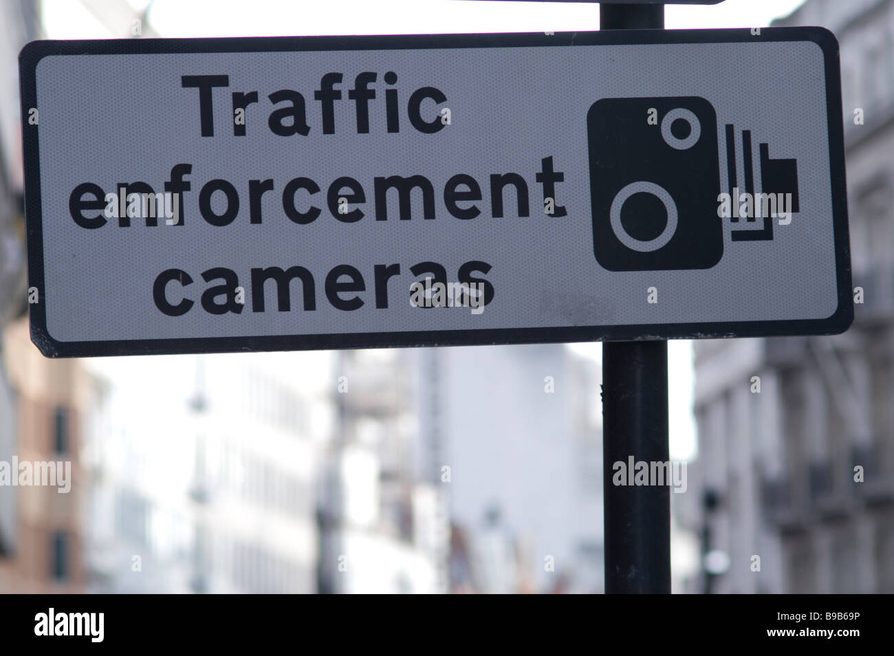 Traffic Enforcement Cameras sign Stock Photo