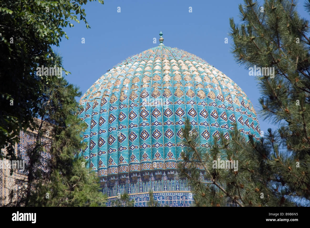 Bibi Khanym Mosque Samarkand Stock Photo