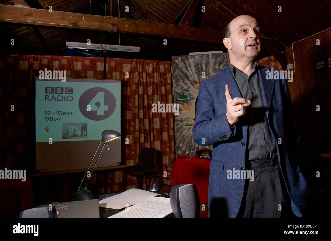 Mark Damazer controller of Radio Four at the Wootton public Talks 13th February 2009 Nr Oxford Stock Photo