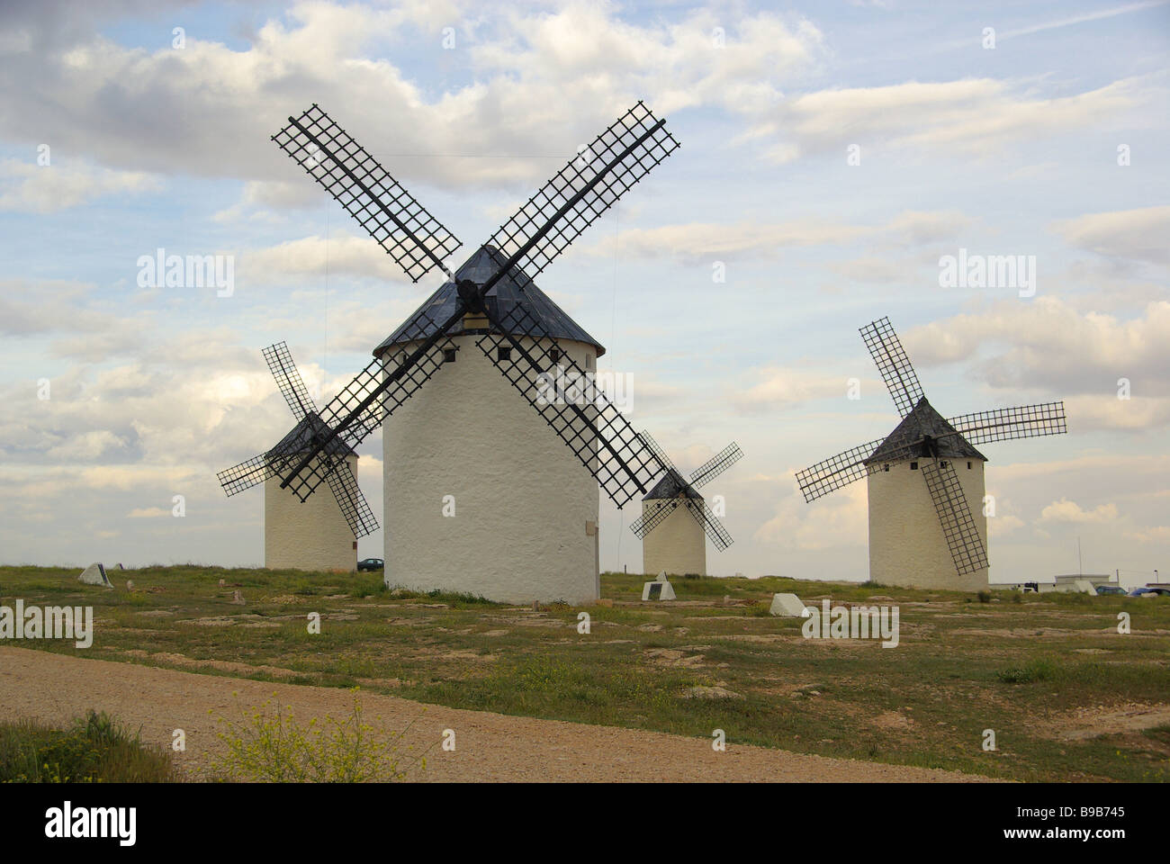 Campo de Criptana Windmühle Campo de Criptana windmill 02 Stock Photo