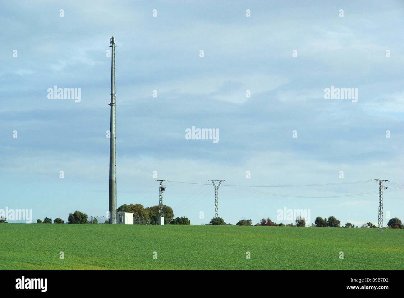 Sendemast transmitter mast 03 Stock Photo