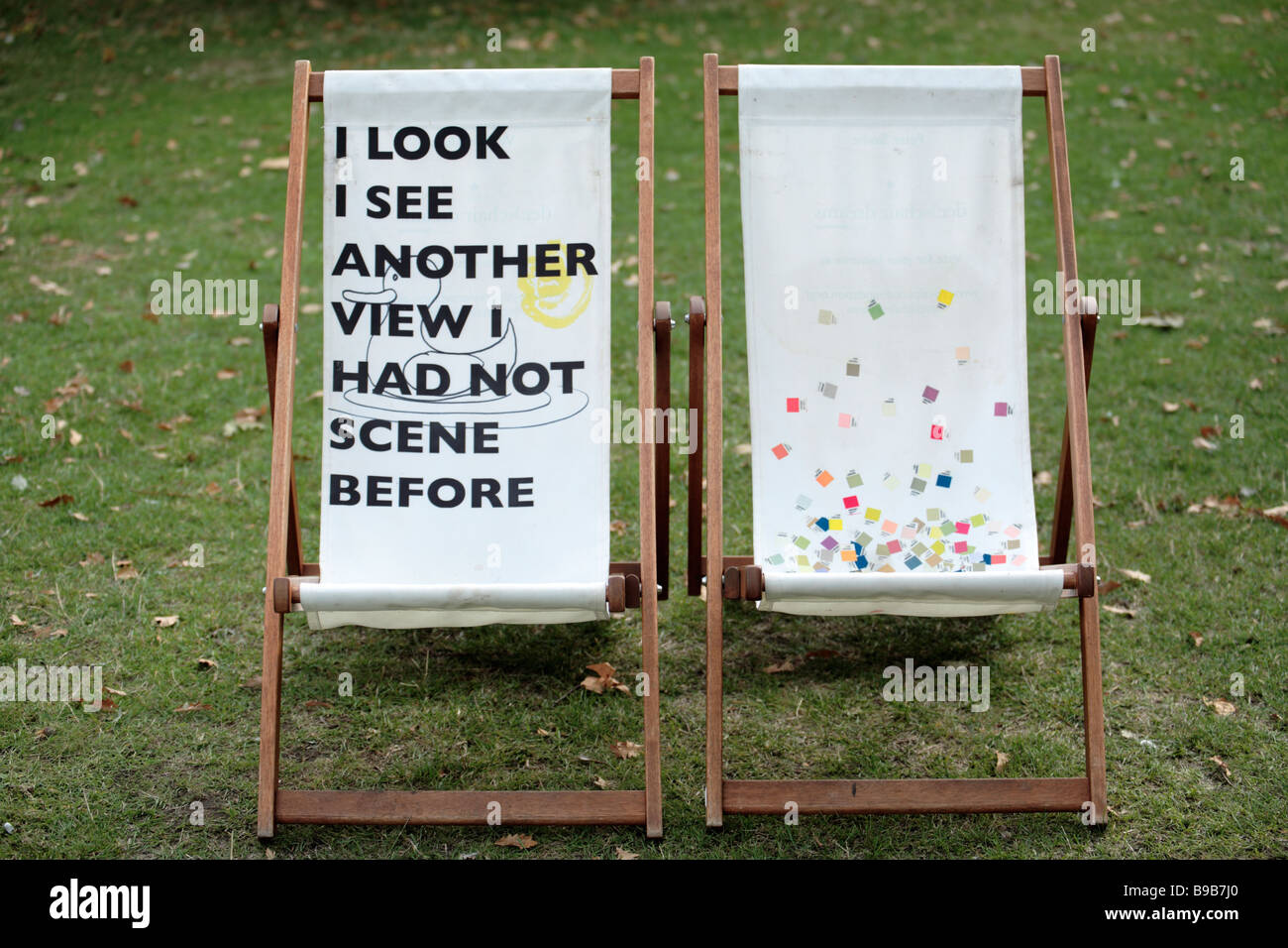 Two chairs empty deck hi-res stock photography and images - Alamy
