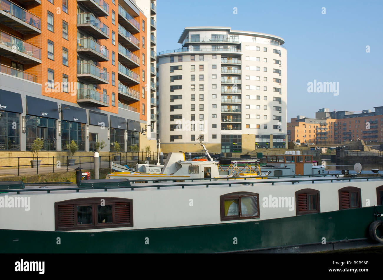Mackenzie House and Mumtaz Indian restaurant, Clarence Dock, Leeds