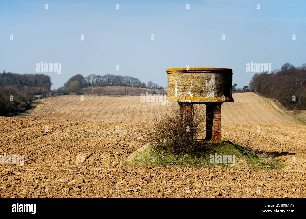 Water tower farm structure farming rural countryside cultivation field