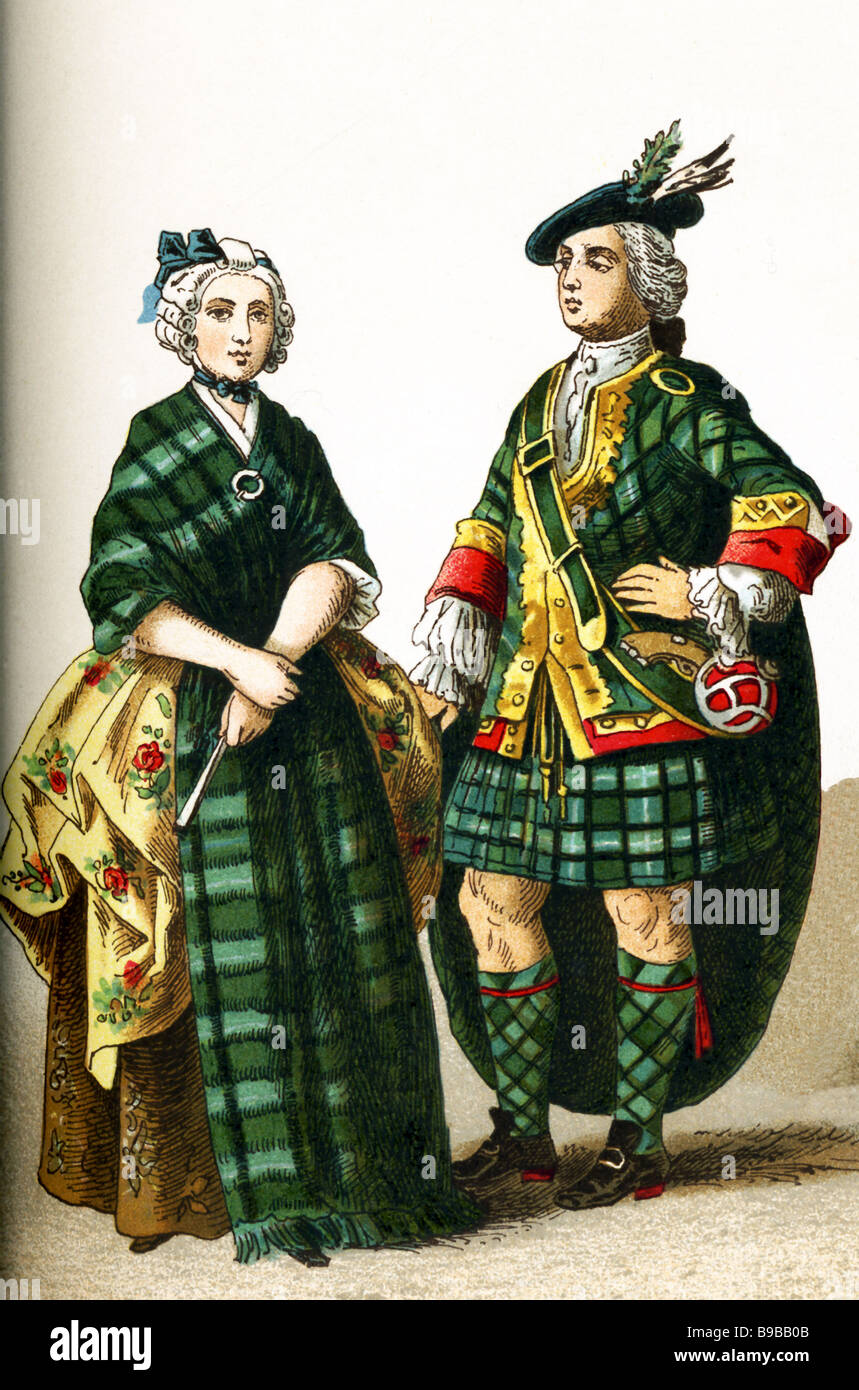 Scottish Couple around 1700 Stock Photo - Alamy