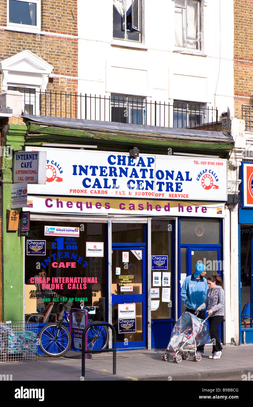 Shops on Uxbridge Road Shepherds Bush W12 London United Kingdom Stock Photo