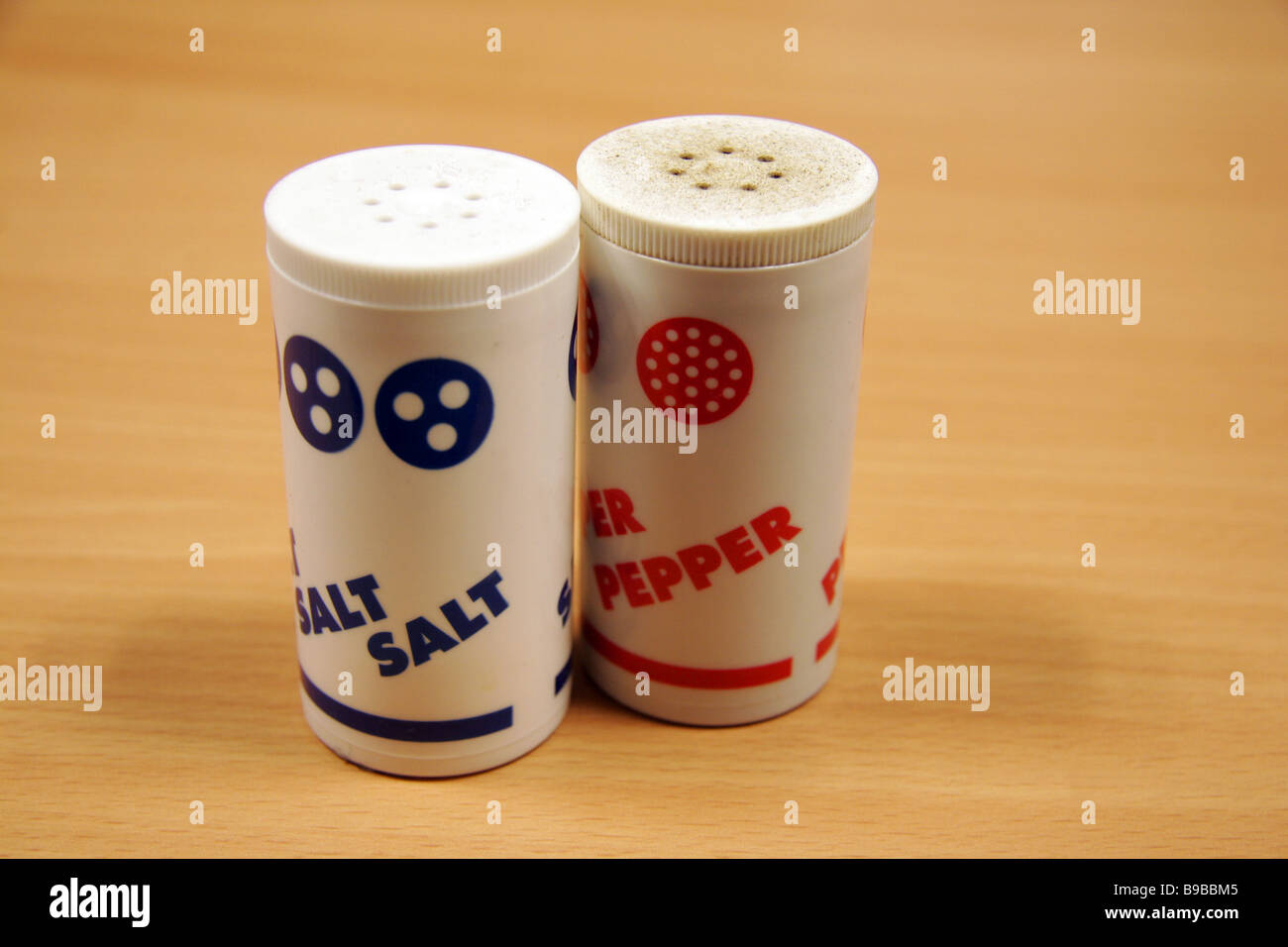 Salt and Pepper shakers Stock Photo
