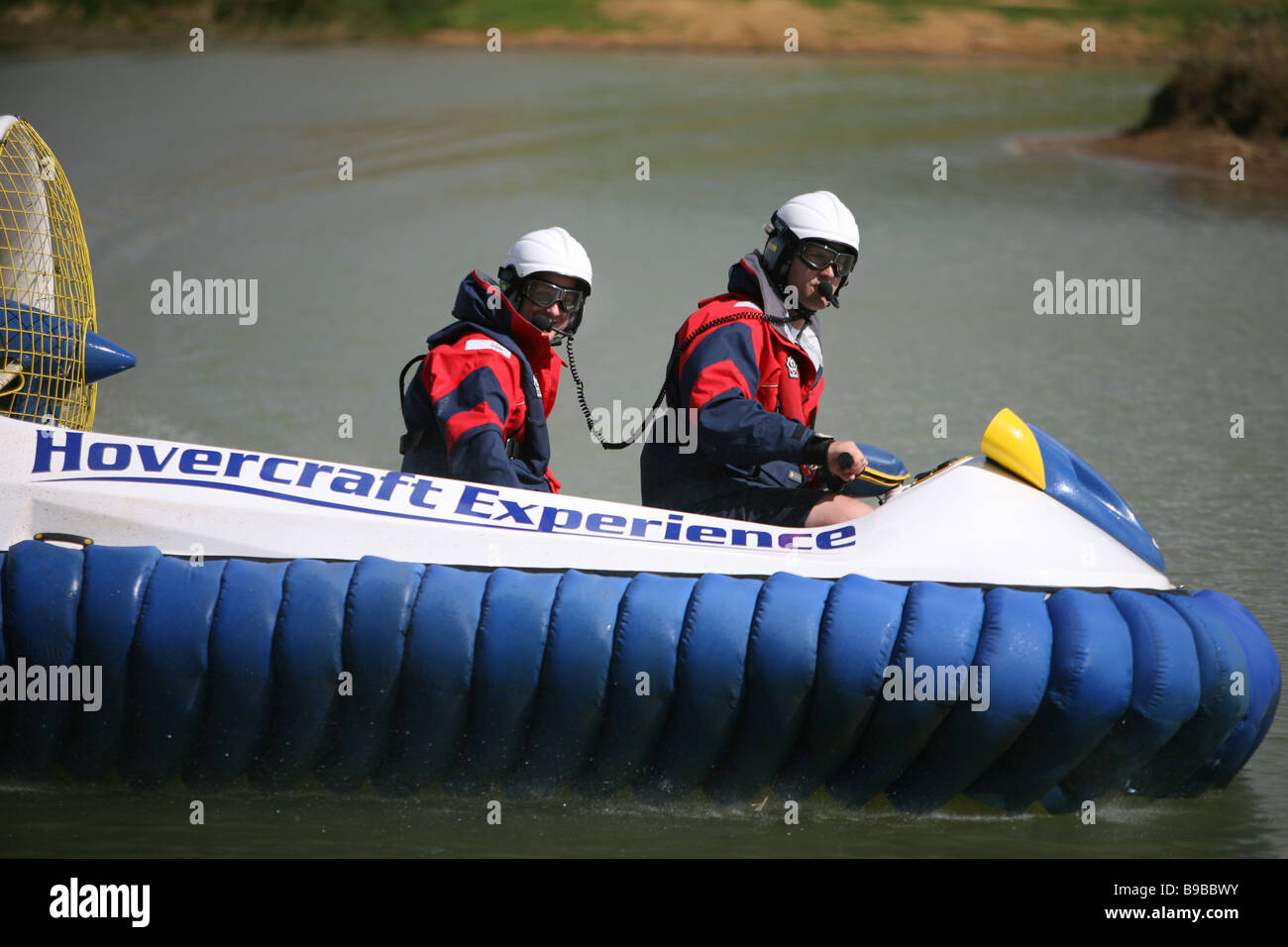 hovercraft experience in England Fun activity Stock Photo