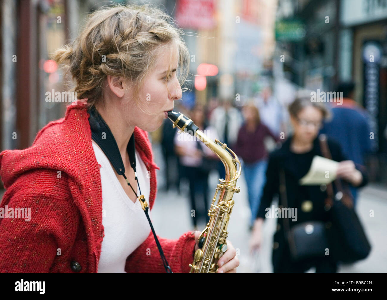 Female jazz saxophonist hires stock photography and images Alamy