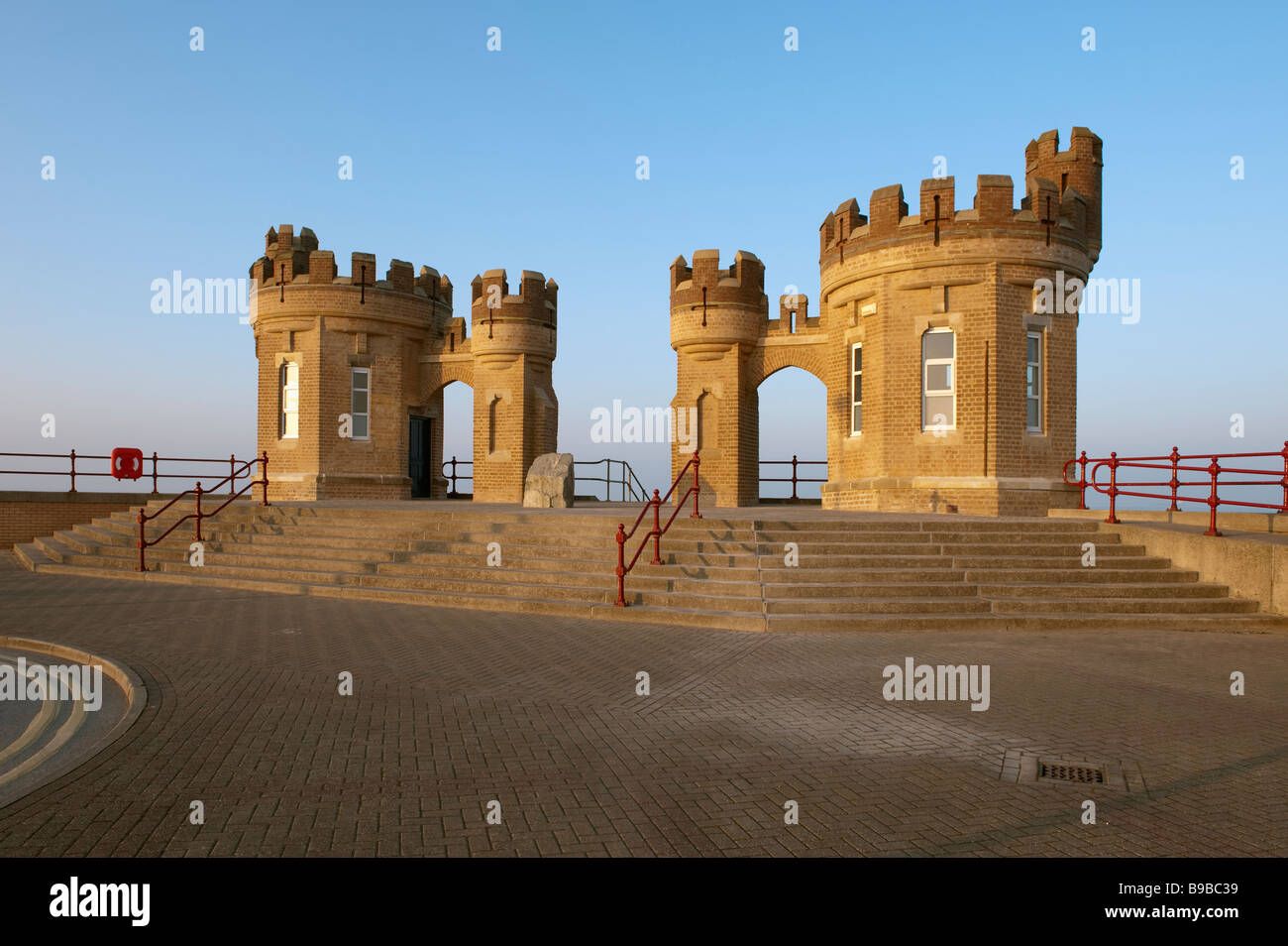 Pier towers at Withernsea,'East Riding' of Yorkshire, England,'Great Britain' Stock Photo