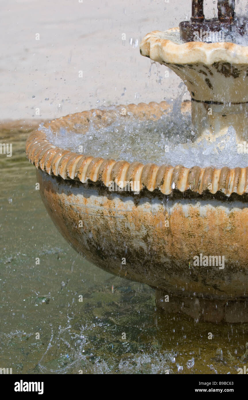 CLose up of a water feature in Deir Al Qamar Lebanon Middle East Stock Photo
