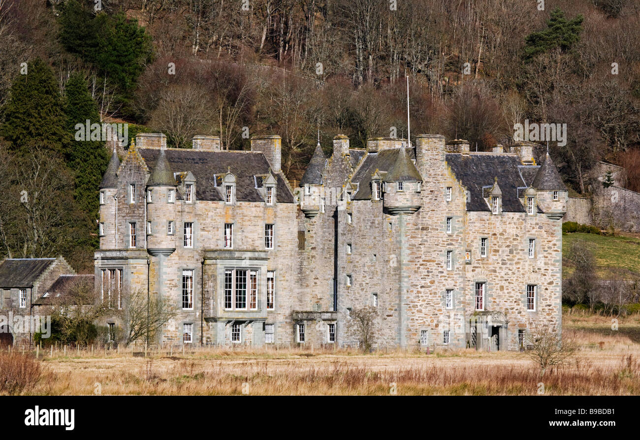 Menzies Castle near Aberfeldy, Perth and Kinross, Scotland Stock Photo