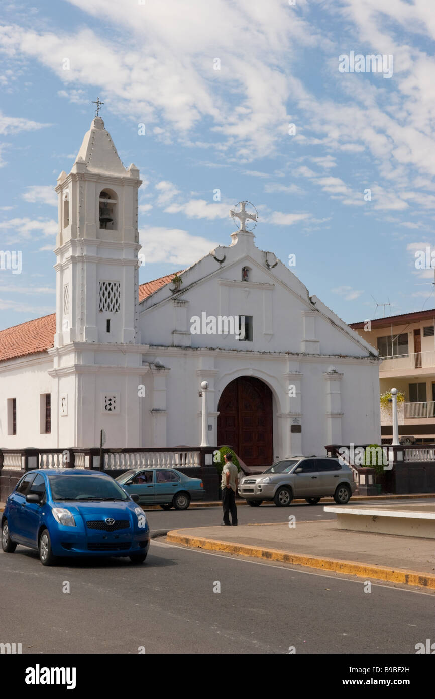 Las Tablas Catholic Church. Los Santos, Azuero, Republic of Panama, Central America Stock Photo