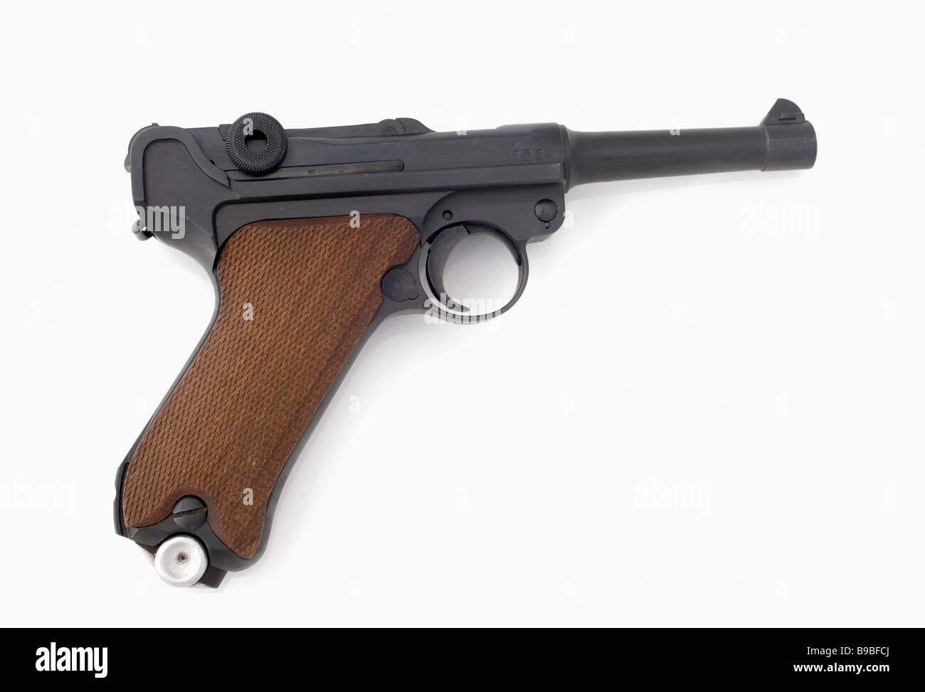 A Lugar  handgun Stock Photo