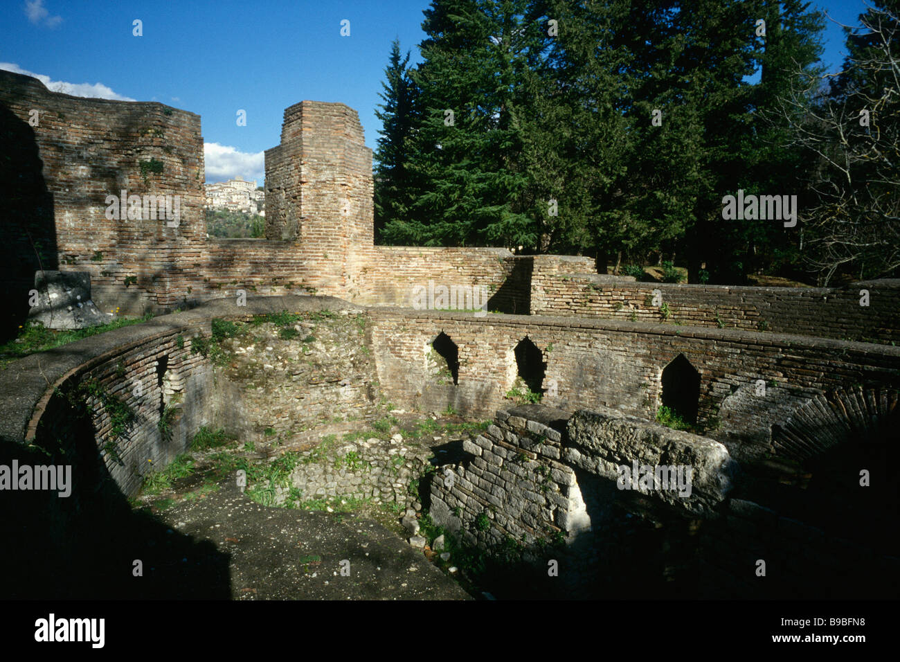 Licenza Lazio Italy Remains believed to be those of Villa di Orazio Horace s Sabine Farm Stock Photo