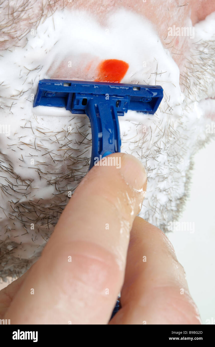 Men shaving nick hires stock photography and images Alamy