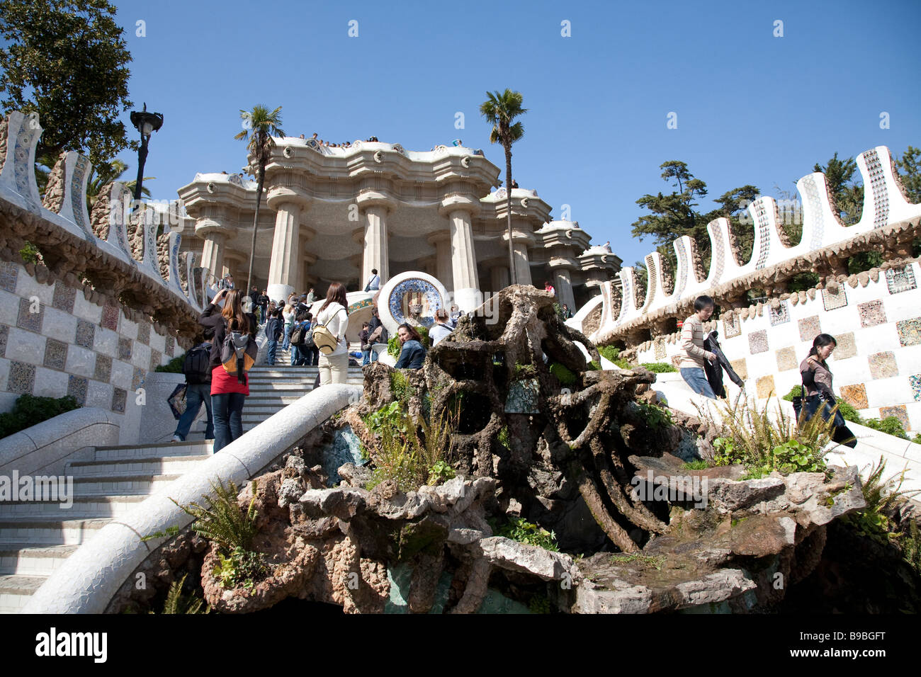 Parc Güell, Antoni Gaudi, Barcelona Spain Stock Photo - Alamy