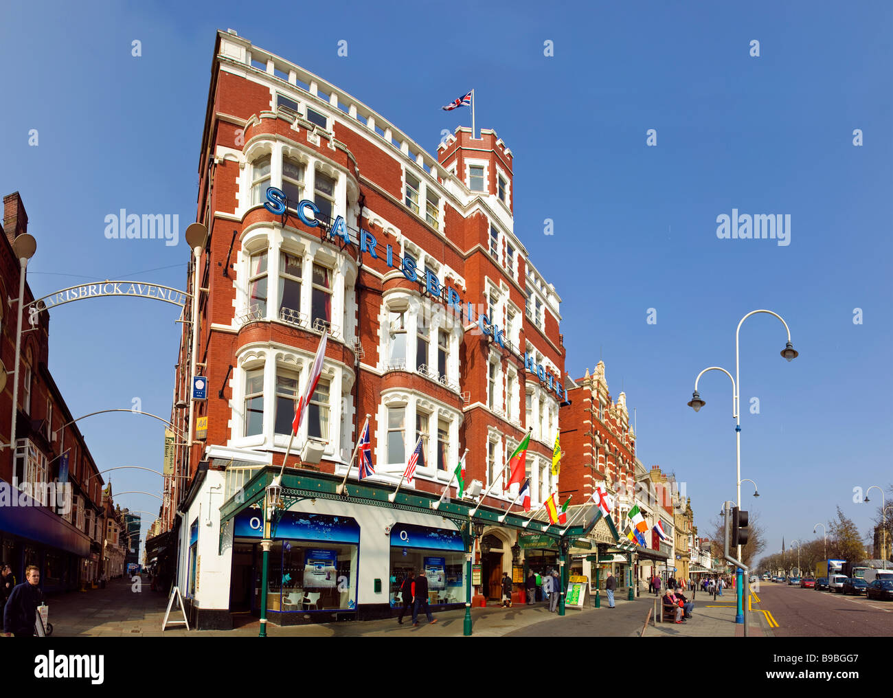 The Scarisbrick hotel on Lord street in Southport Merseyside Stock Photo