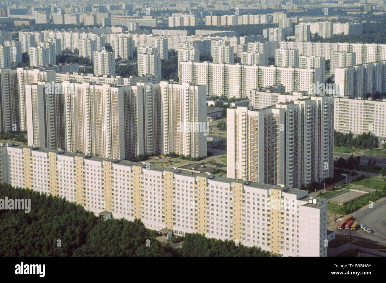 New apartment buildings Strogino district Moscow Stock Photo Alamy