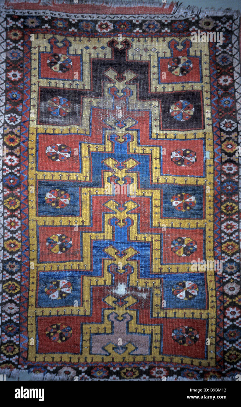 old Islamic prayer rug Istanbul Turkey Stock Photo