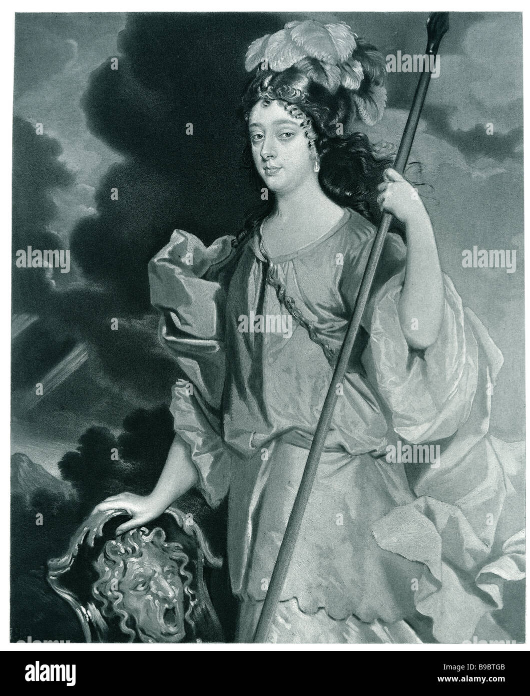 Barbara Villiers Duches of Cleveland as Minerva 1641 1709 British courtesan mistress Charles II Stock Photo