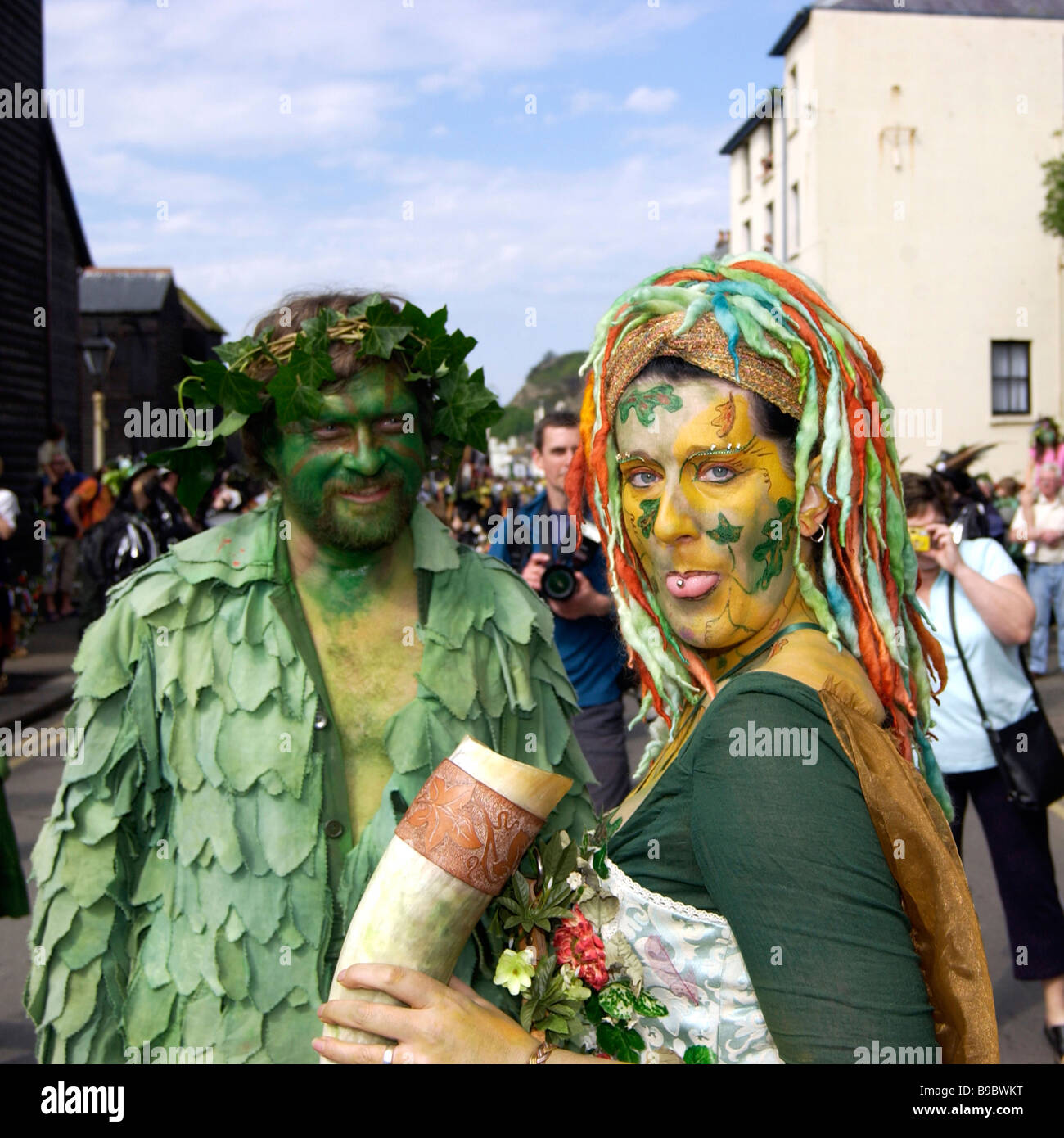 Jack in the Green Mayday festival. Hastings, East Sussex, England, UK