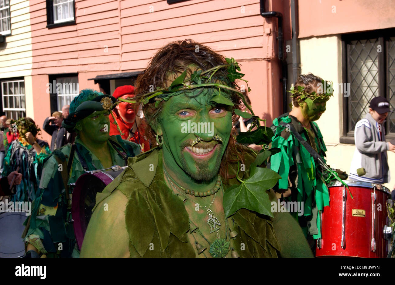 Jack in the Green Mayday festival. Hastings, East Sussex, England, UK Stock Photo