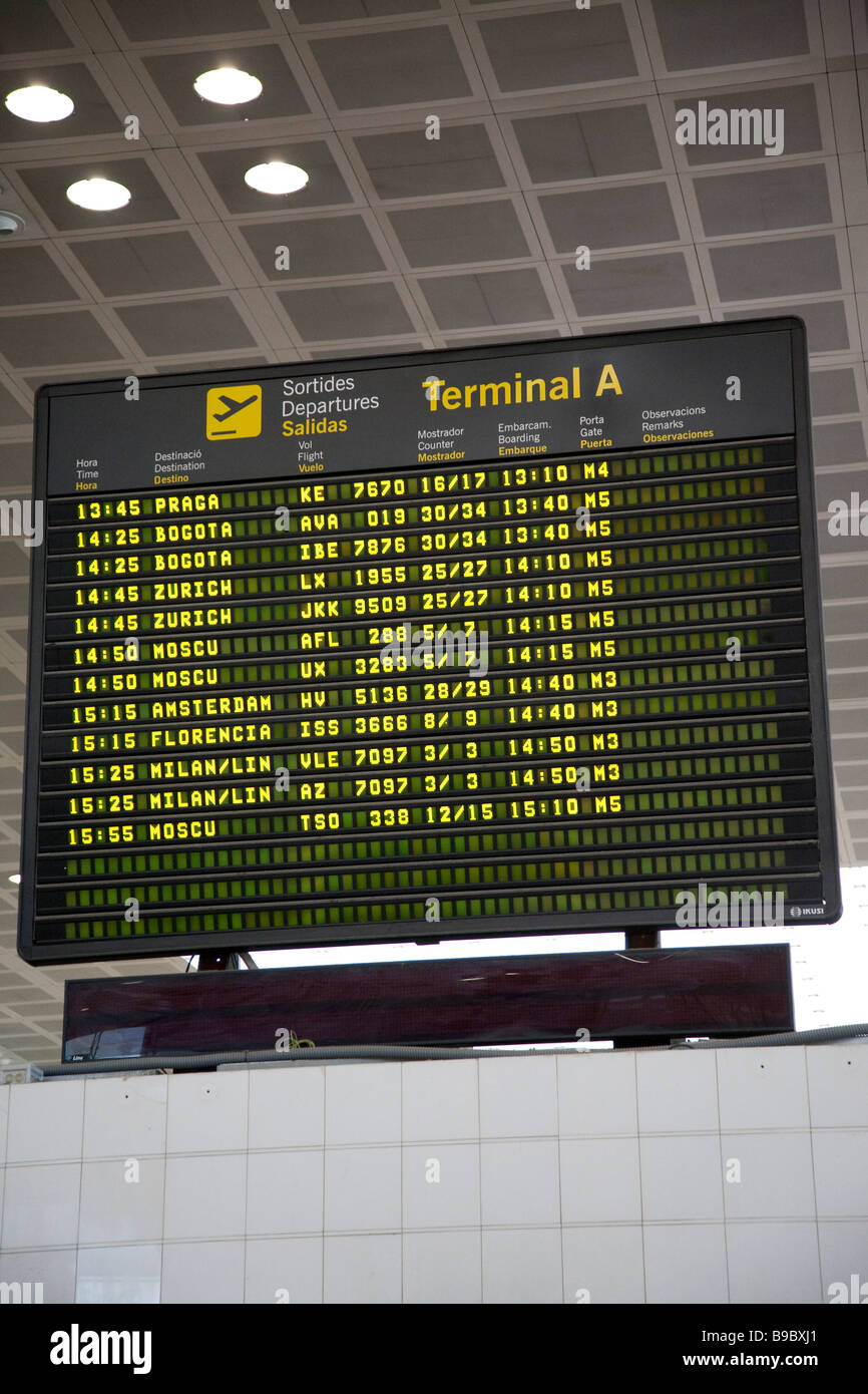 Terminal Barcelona Airport, Spain Stock Photo Alamy