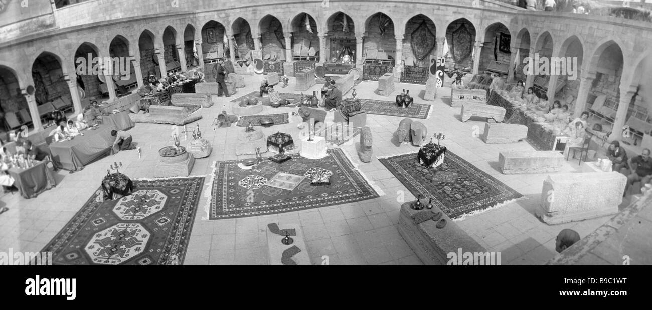 A medieval market after reconstruction Baku Stock Photo