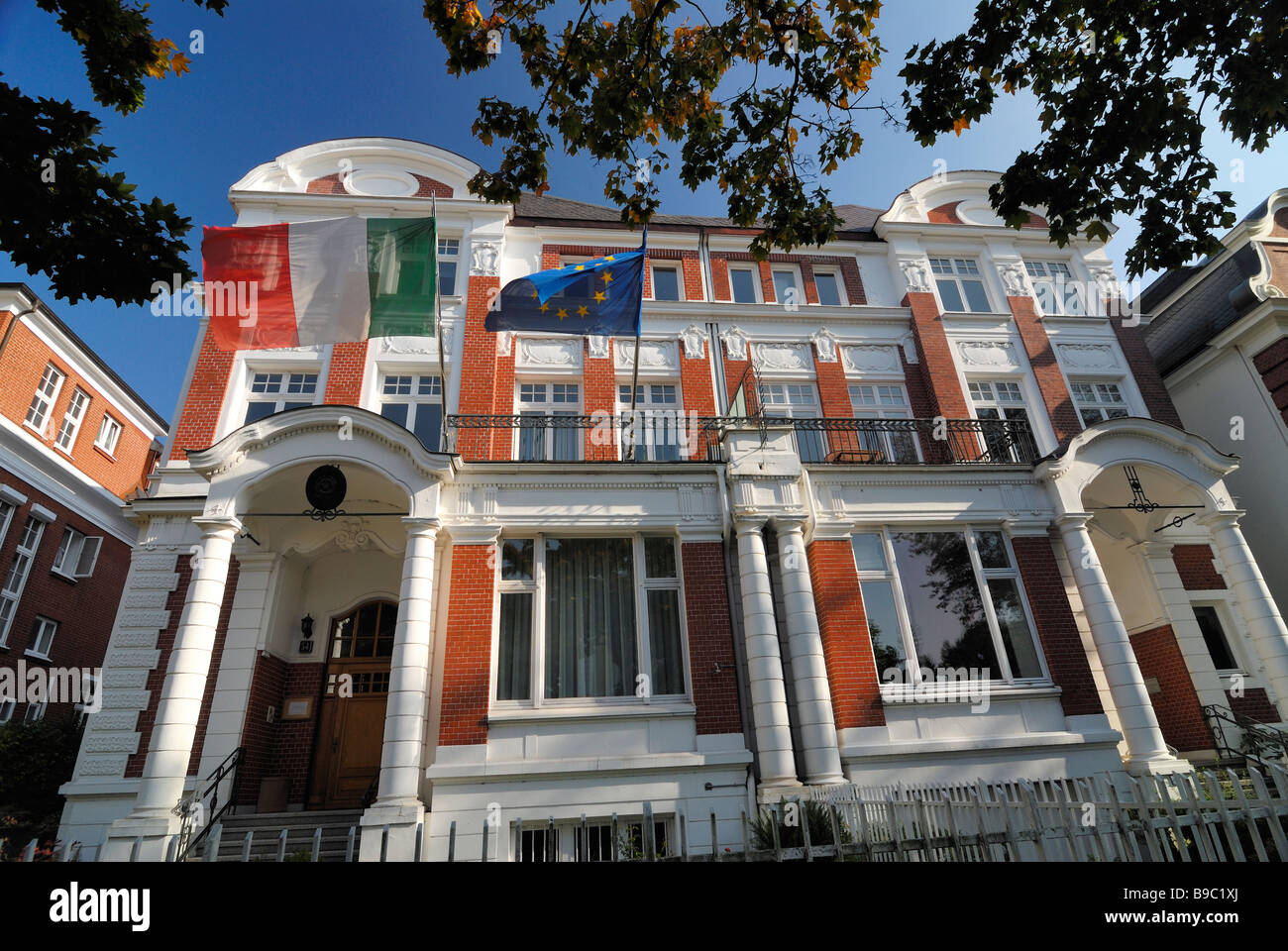 The consulate general of Italy at Rothenbaum, Hamburg Stock Photo - Alamy