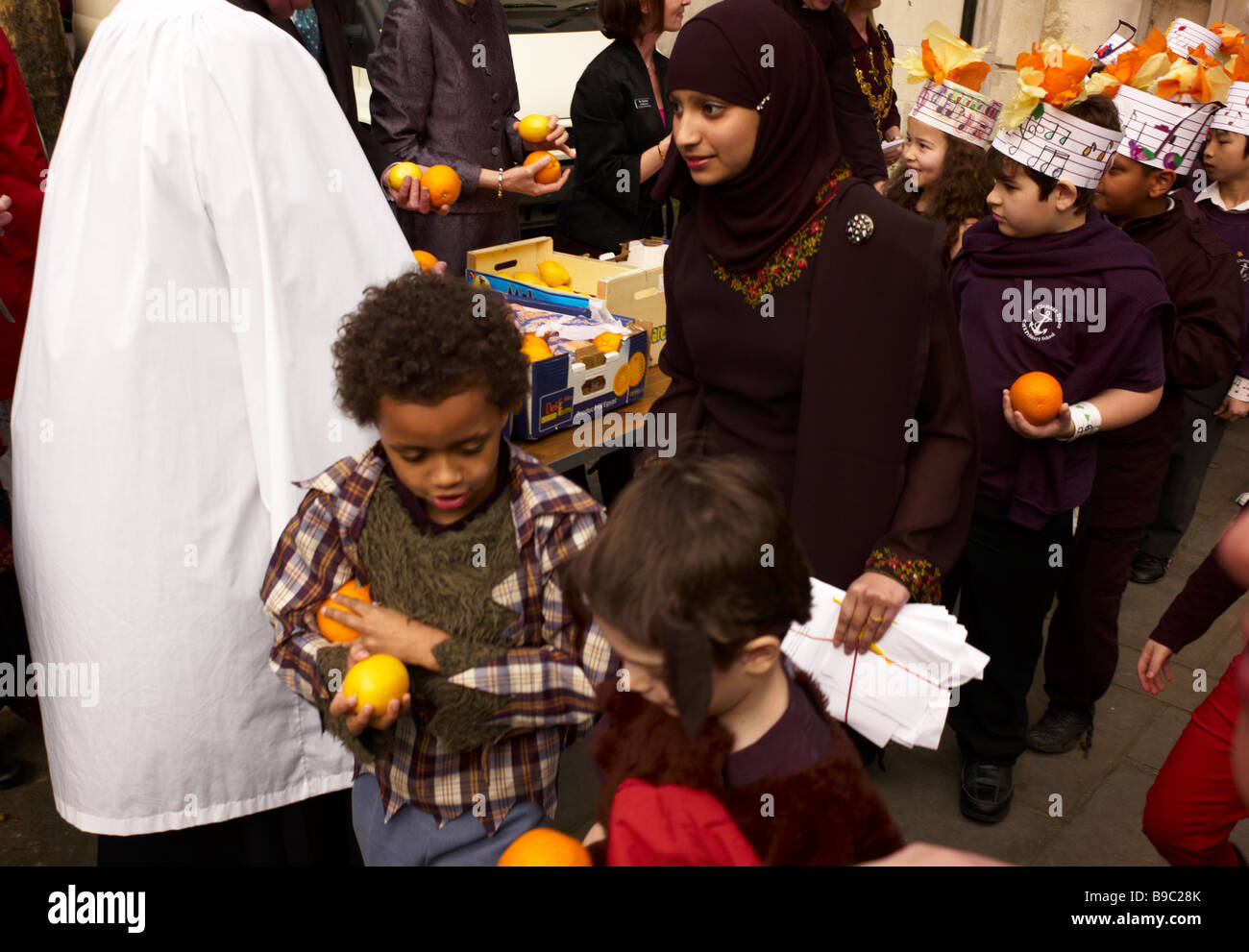 Orange and Lemons, St Clement Danes Church, Westminster , London Stock