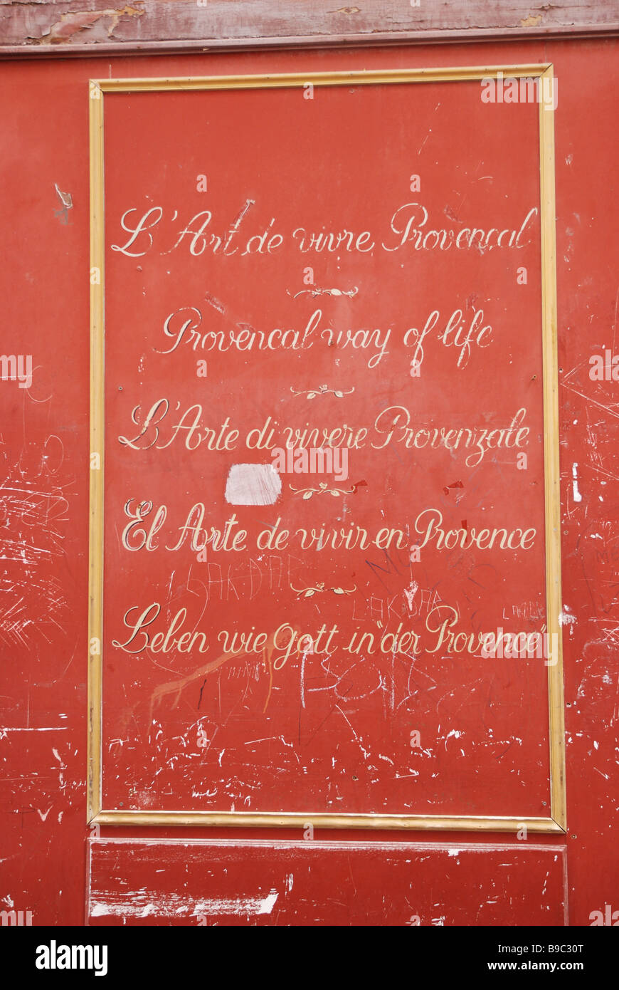 Provencal language hires stock photography and images Alamy