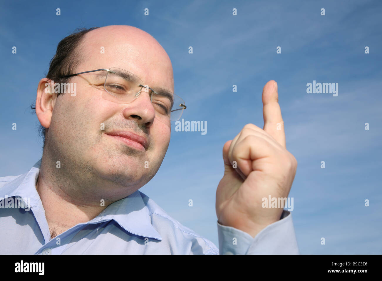 Balding overweight man glasses on hi-res stock photography and images -  Alamy