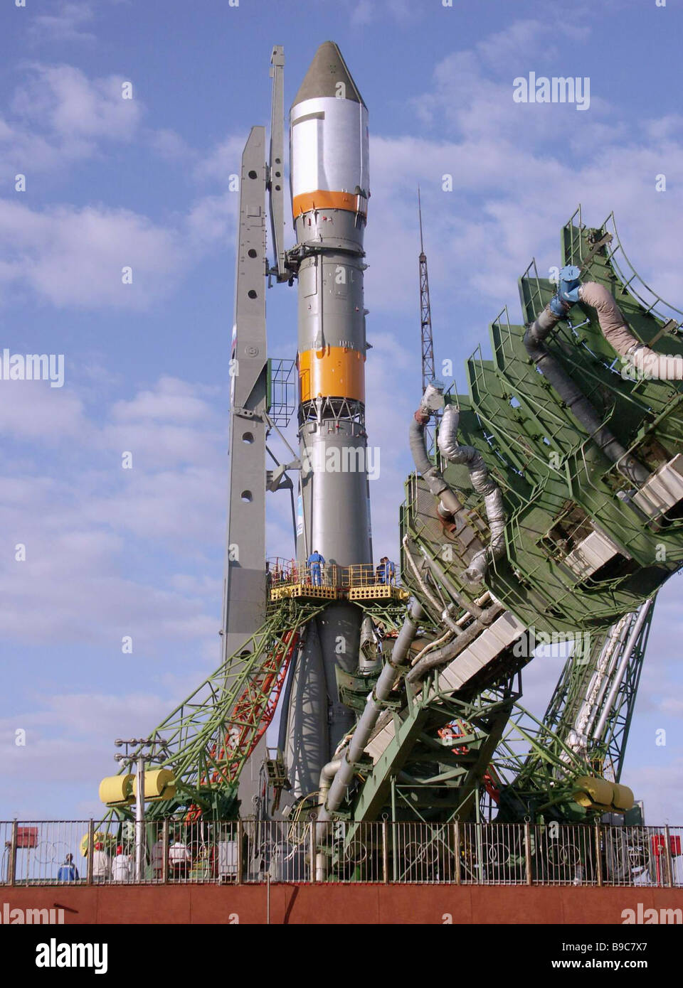 Carrier rocket Soyuz U bound to put into orbit a Kosmos