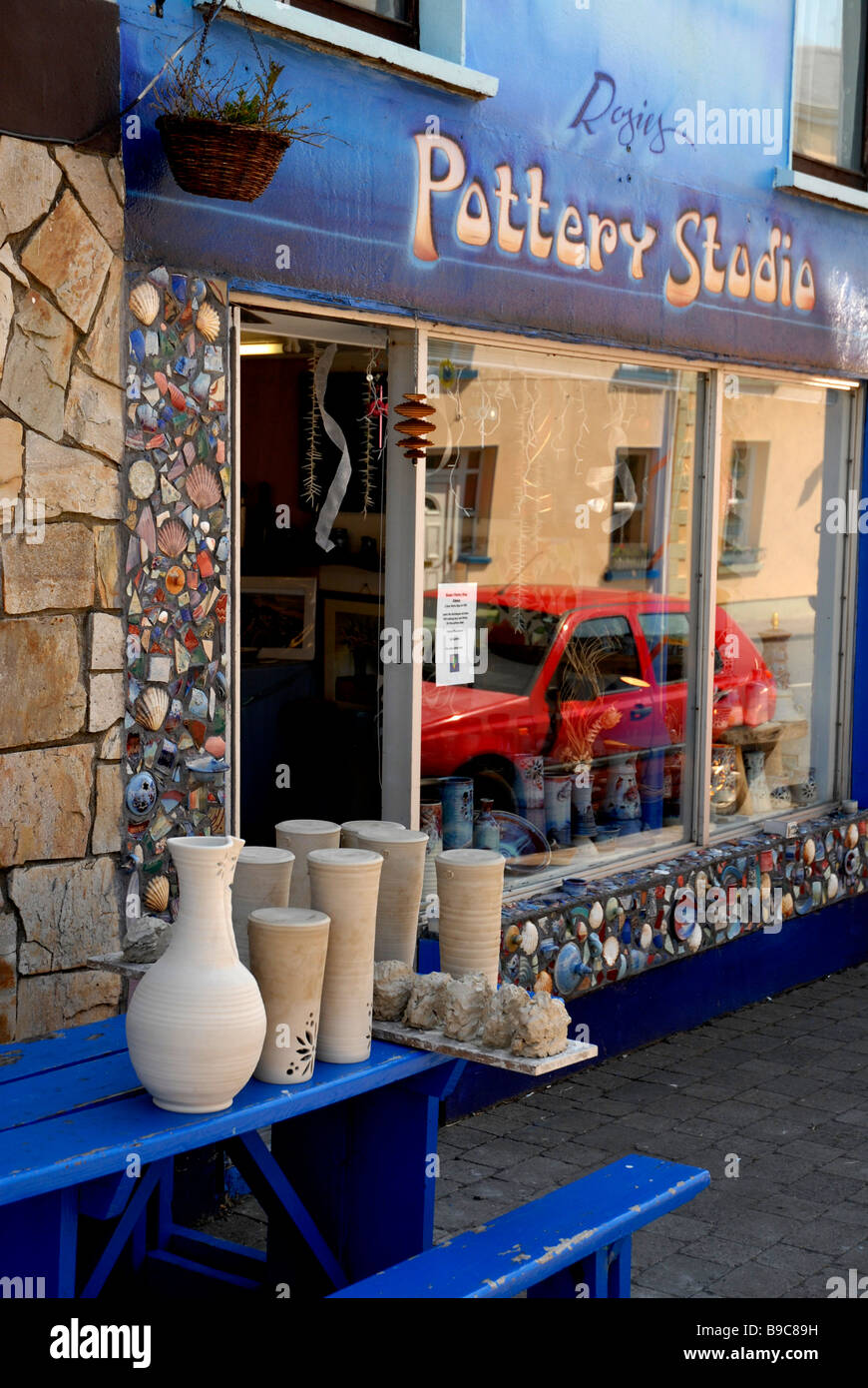 Pottery shop in Easkey County Sligo Ireland Stock Photo