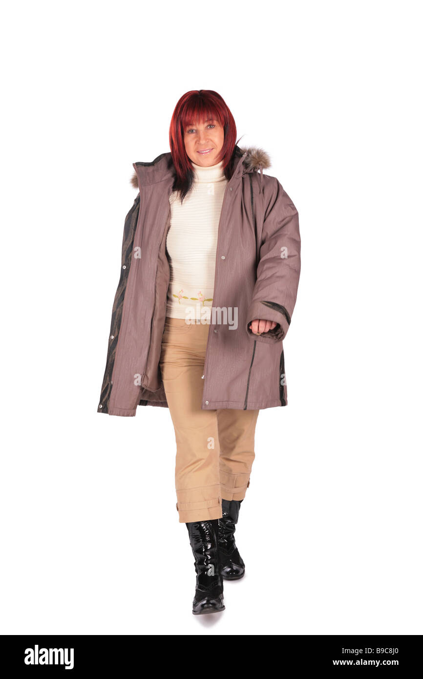 Woman in winter coat 2 Stock Photo