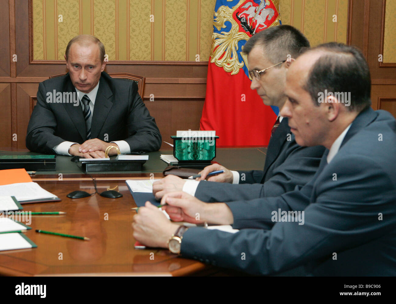 Russian President Vladimir Putin Interior Minister Rashid Nurgaliyev ...