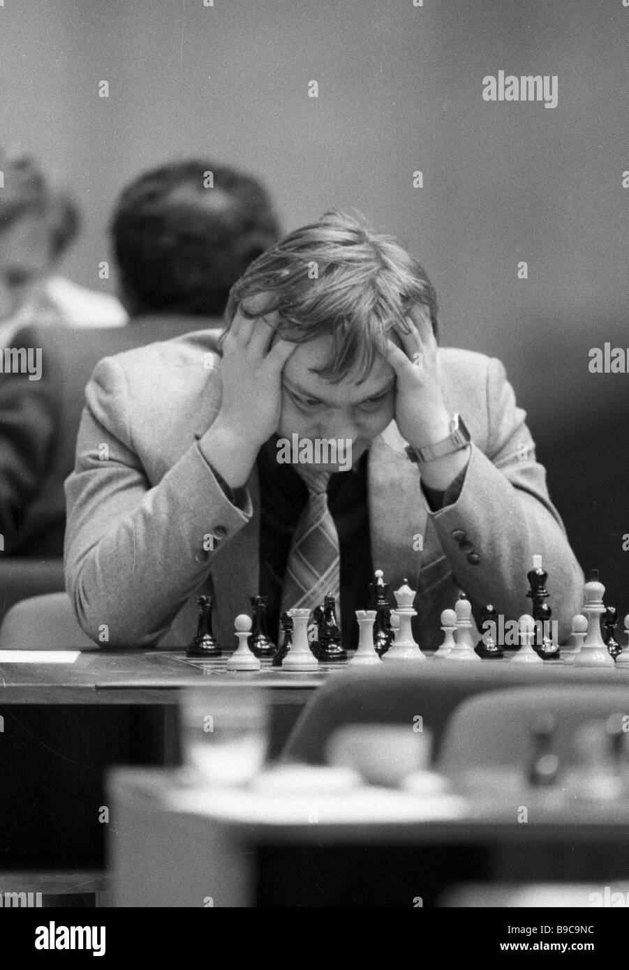 International Grand Master Arthur Yusupov at the 50th USSR chess