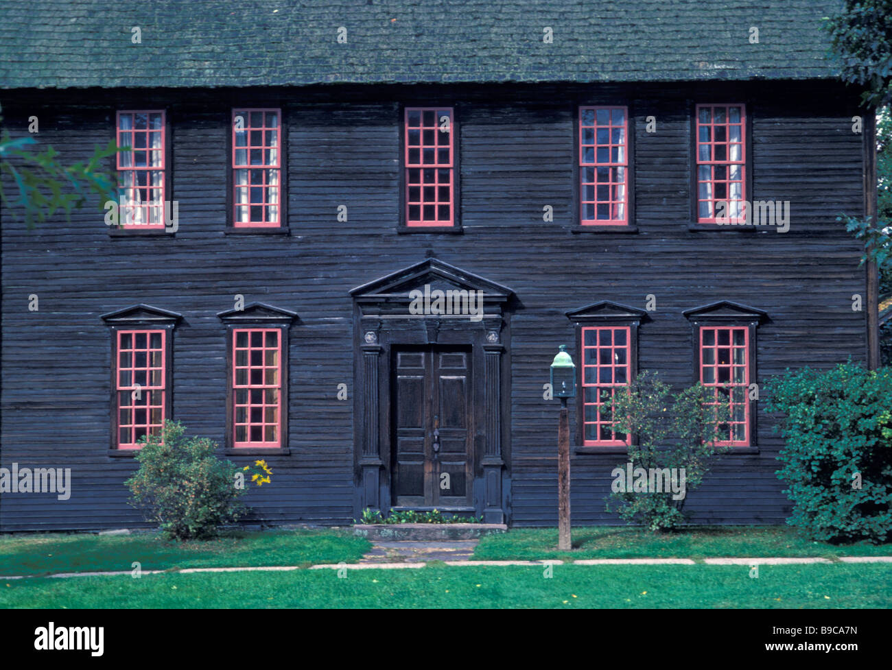 Sheldon Hawks house in historic Deerfield Stock Photo
