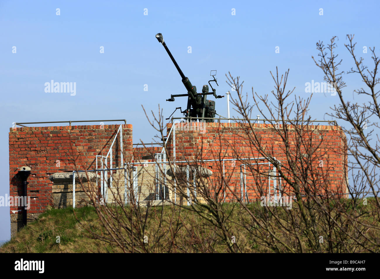 WW2 Bofor Gun emplacement Stock Photo Alamy