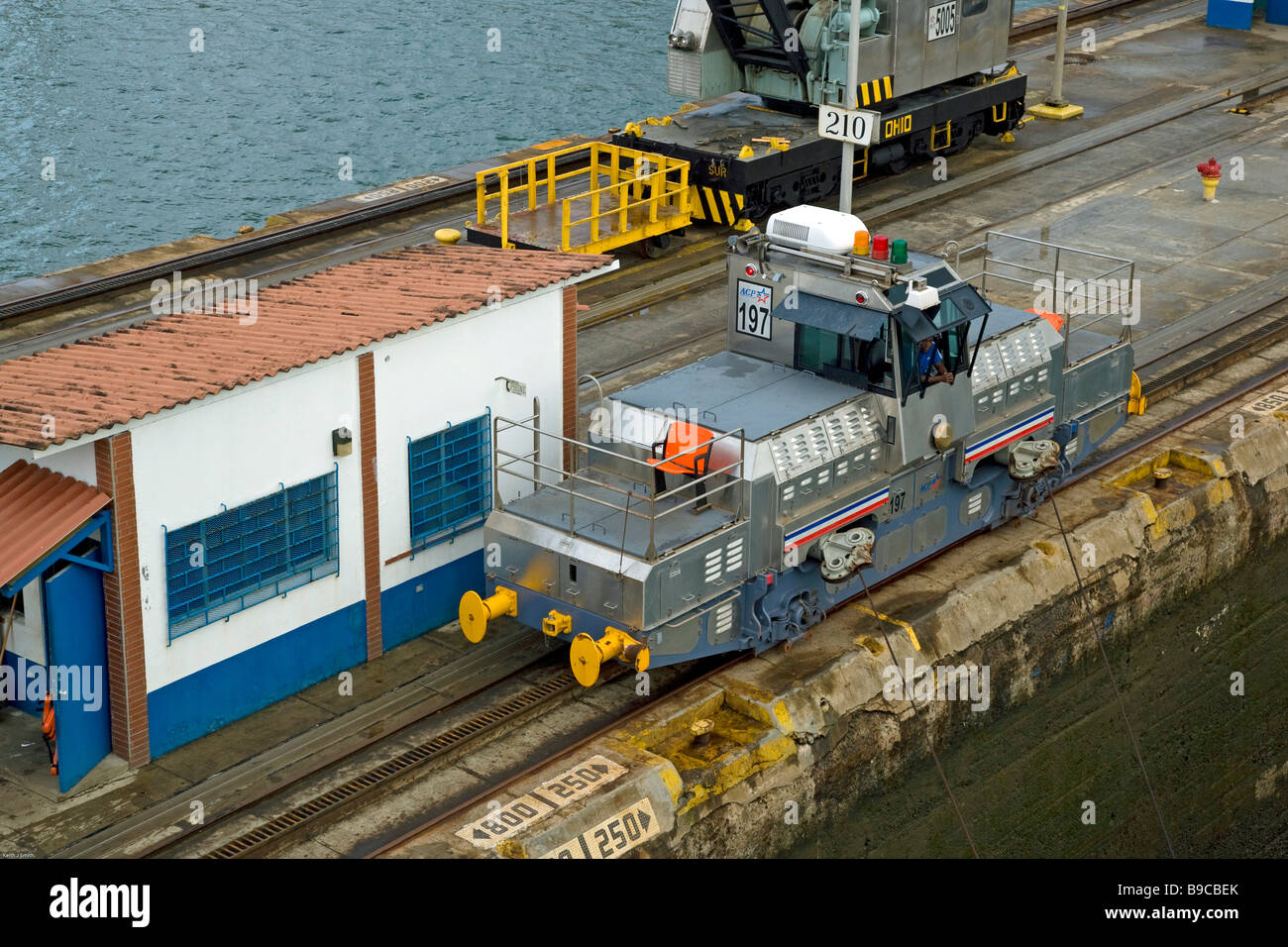 Panama Canal Mule Stock Photo - Alamy