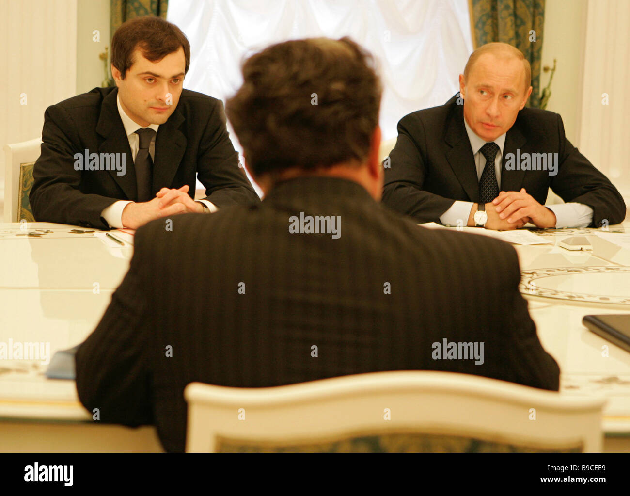 Deputy head of the Kremlin administration Vladislav Surkov and