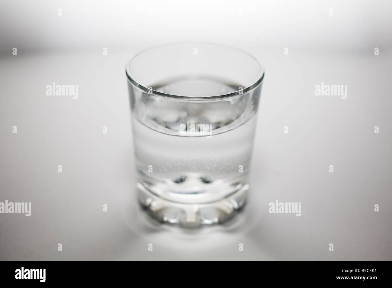 A glass of water. Stock Photo