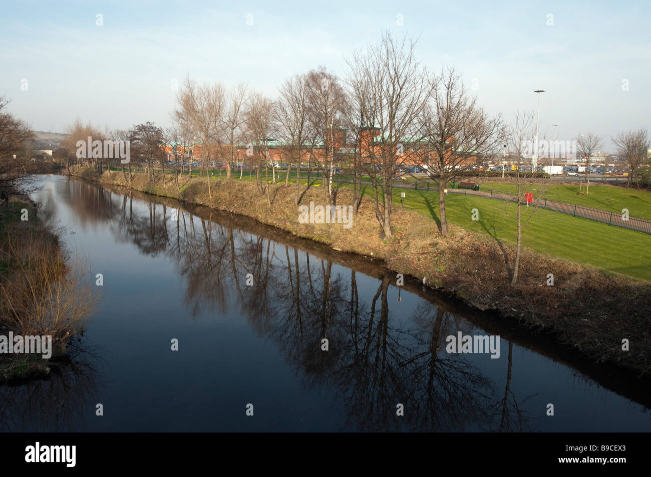 'River Don' at Meadowhall,   Sheffield, 'South Yorkshire' England, 'United Kingdom' Stock Photo