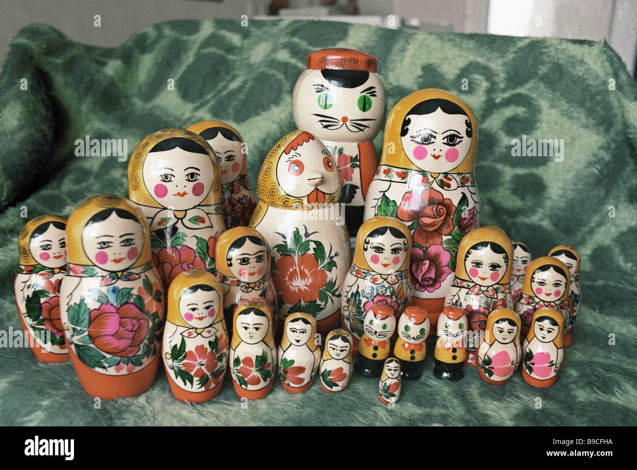 Semyonov matrioshka nesting dolls Stock Photo Alamy
