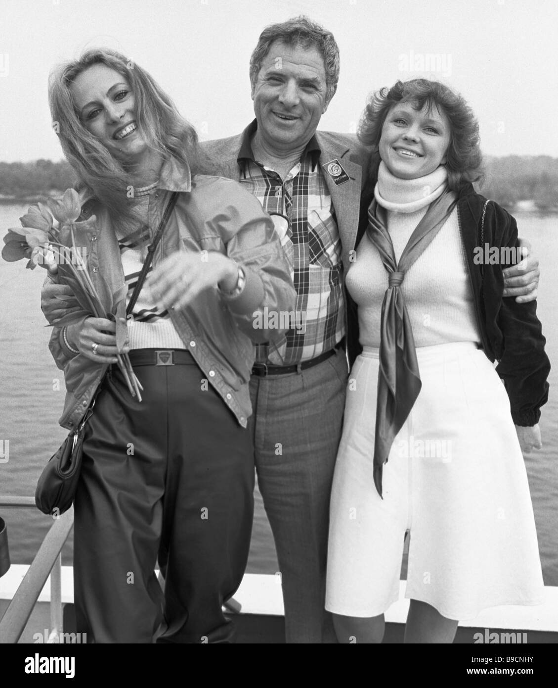 Lyudmila Yefimenko left film director Pyotr Todorovsky center and