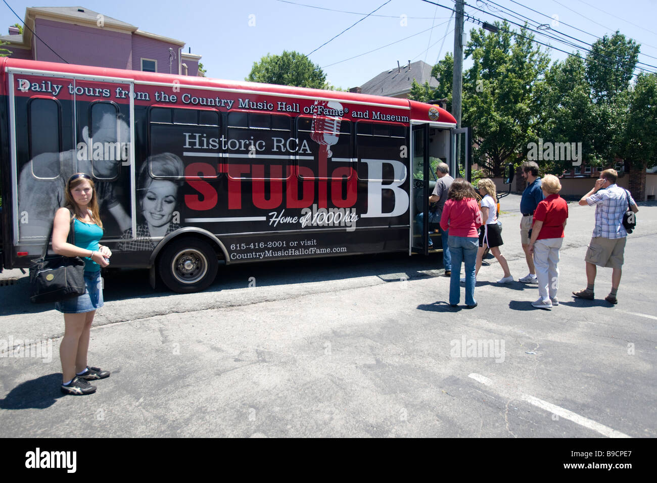 RCA Studio B tour bus Nashville Tennessee USA Stock Photo