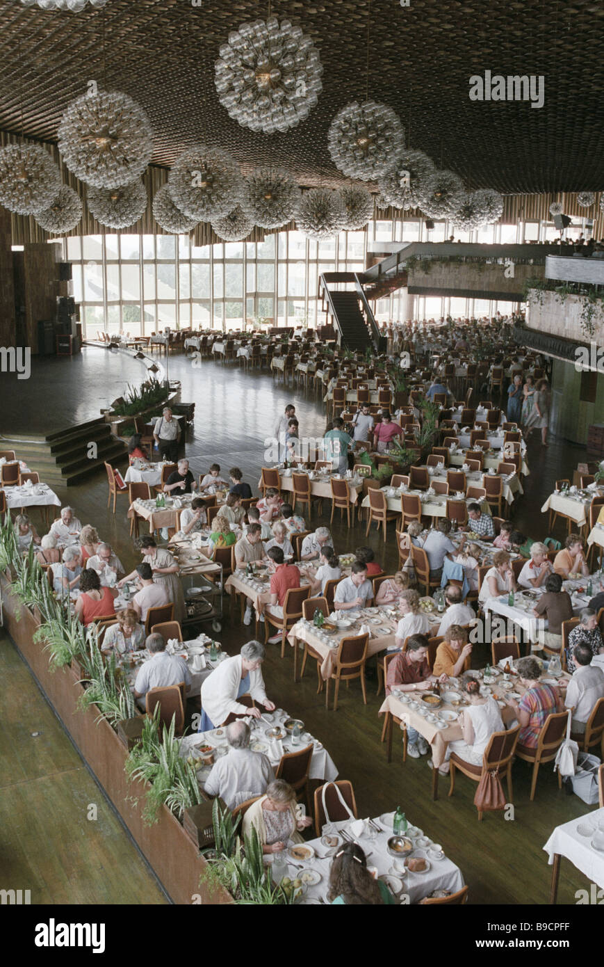 The Yalta Hotel restaurant Stock Photo Alamy