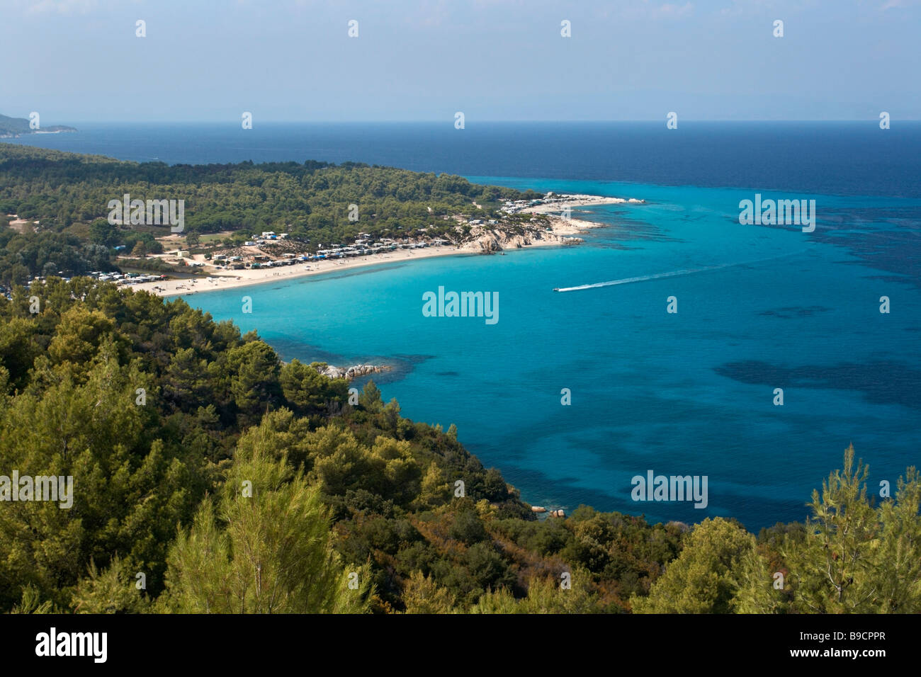 A beach on Sithonia Peninsula Halkidiki Greece Stock Photo